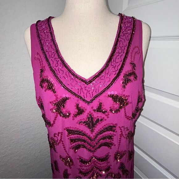 JOANNA HOPE Embellished Sequins Sleeveless Maxi Gown Dress - Picture 2 of 14